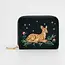 Fable England Fawn Embroidered Green Wallet