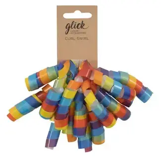 Curl Swirl Rainbow Bow