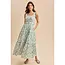 Floral Square Neck Maxi Dress