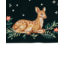 Fable England Fawn Embroidered Green Wallet