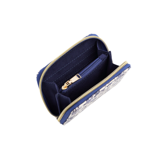 Fable England Ditsy Blue Wallet