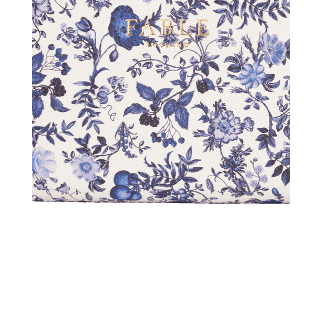 Fable England Ditsy Blue Wallet