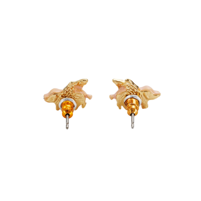 Fable England Flying Pig Stud Earrings