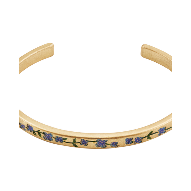Fable England Forget Me Not Gold Bangle