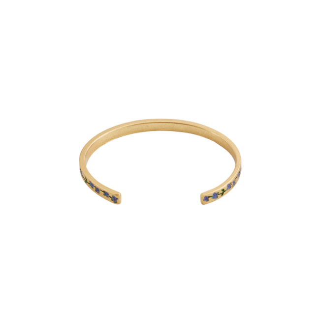 Fable England Forget Me Not Gold Bangle