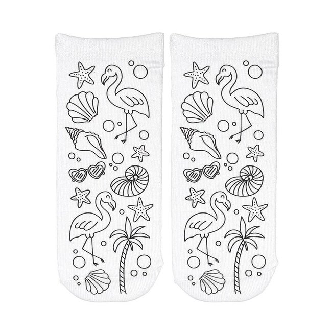 Ankle Socks Coloring Kit - Tropical Vibes / Beach Day