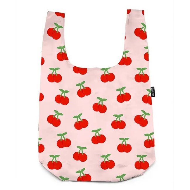 Bag Charm & Reusable Shopper Bag - Cherries