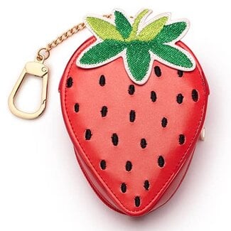 Bag Charm & Reusable Shopper Bag - Ripe Strawberry