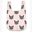Bag Charm & Reusable Shopper Bag - Gray Cat / Kitten