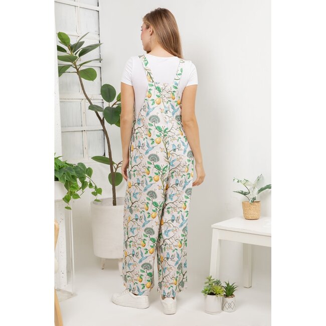 Humming Birds Overall Jumpsuit