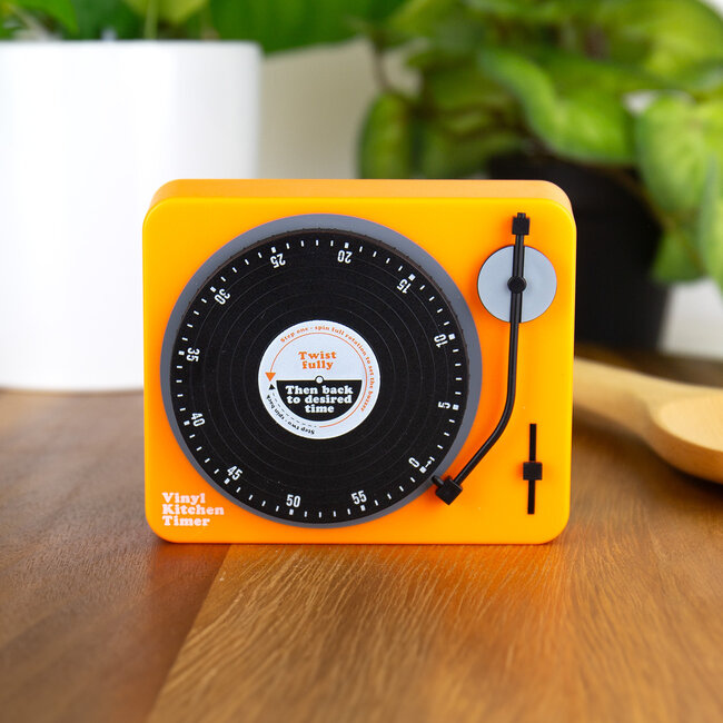 Retro Vinyl Player Kitchen Timer