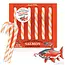 Archie McPhee Candy Canes - Salmon - Set of 6