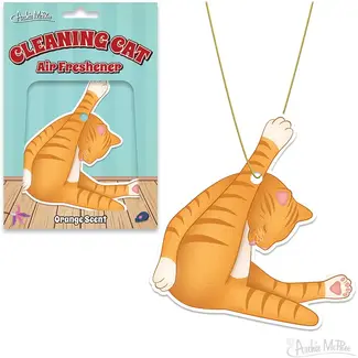 Archie McPee Air Freshener - Cleaning Cat