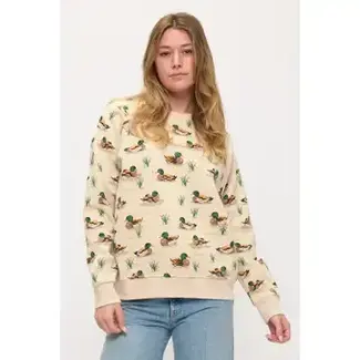 All Over Ducks Print Sweatshirt