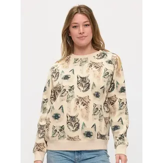 All Over Persian Cats Print Sweatshirt