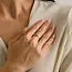 Lover’s Tempo Amor Heart CZ Ring - Gold-Waterproof