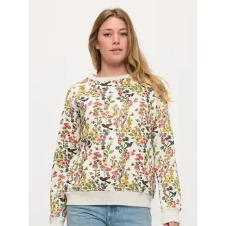 Floral Hummingbird Sweatshirt