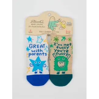 Blue Q Great with Parents/ Fussy Baby Socks