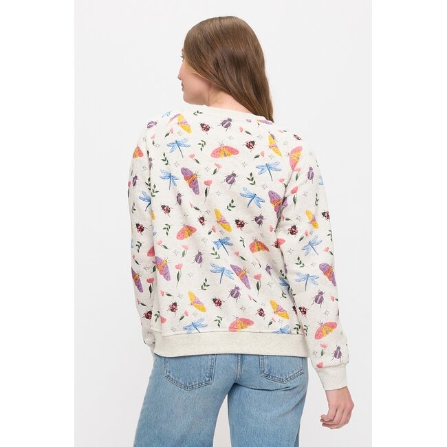 Whimsical Garden Insects Sweatshirt