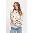 Cat & Wildflower Print Sweatshirt