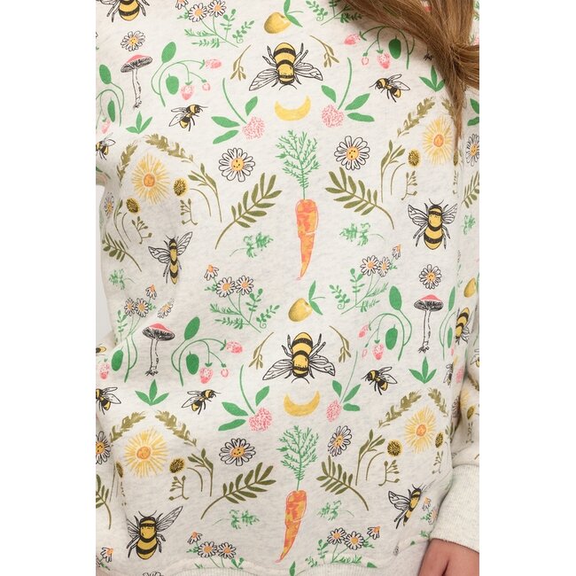 Bee Garden Print Sweatshirt