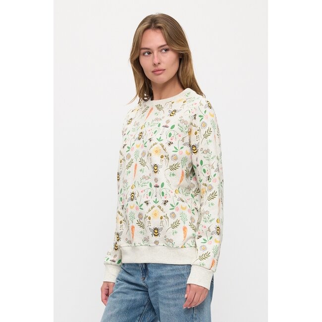 Bee Garden Print Sweatshirt