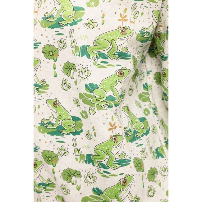 Lily Pads and Frogs Print Sweatshirt