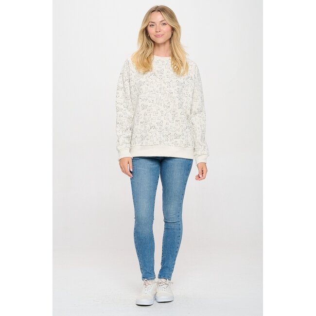 Dog Breed Print Sweatshirt