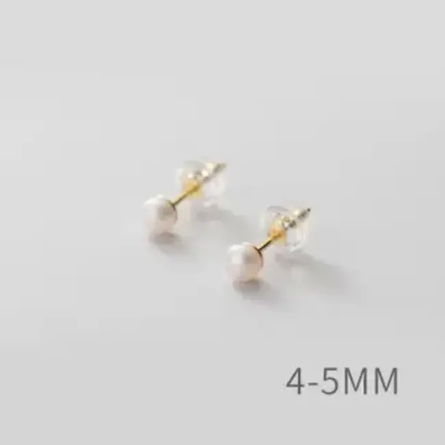 Pearl Stud Earrings/ 4-5 mm (more colours)