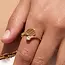 Adjustable Cubic Zirconia Tennis Racket Ring