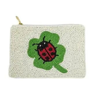 Coin Purse - Clover With Lady Bug