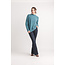 Papillon Heathered Mock Neck Step Hem Sweater