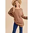 Slouchy Off Shoulder Knitted Sweater