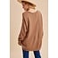 Slouchy Off Shoulder Knitted Sweater