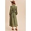 Long Sleeve Button Front Floral Maxi Dress