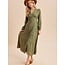 Long Sleeve Button Front Floral Maxi Dress