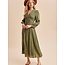 Long Sleeve Button Front Floral Maxi Dress (More Colours)