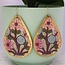 Pastel Bouquet Embroidered Floral Teardrop Earrings