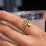 Adjustable Cubic Zirconia Tennis Racket Ring