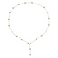 Minimalist Pearl Station Necklace