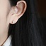 Tiny Vintage Opal Star Stud Earrings in Gold