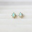 Tiny Vintage Opal Star Stud Earrings in Gold