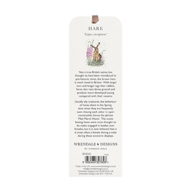 Wrendale 'HARE' Bookmark Wild Garden