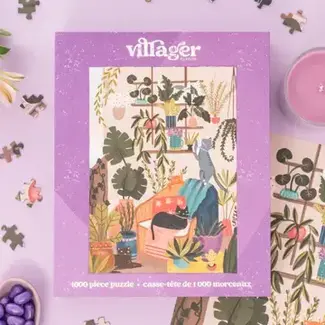 Villager Puzzle Balcony Cats - 1000 Piece Puzzle