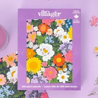 Villager Puzzle Midnight Blooms - 500 Piece Puzzle