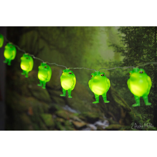 Archie McPhee String Lights - Frogs