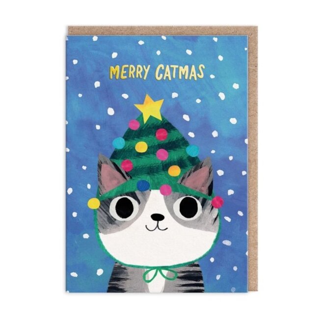 Card Pack of 9 - Merry Catmas