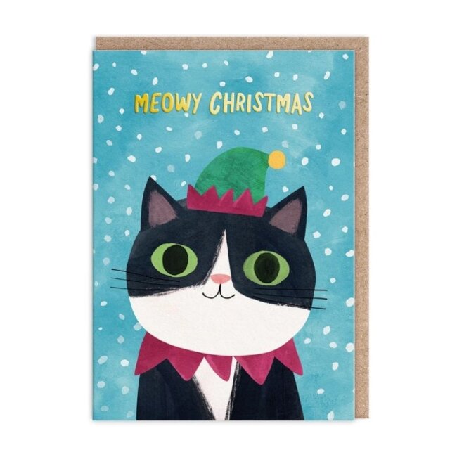 Card Pack of 9 - Merry Catmas