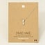 Cubic Ziroconia Circle And Oval Pendant Necklace (more colours)