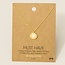 Gold Dipped Clam Shell Pendant Necklace (more colours)